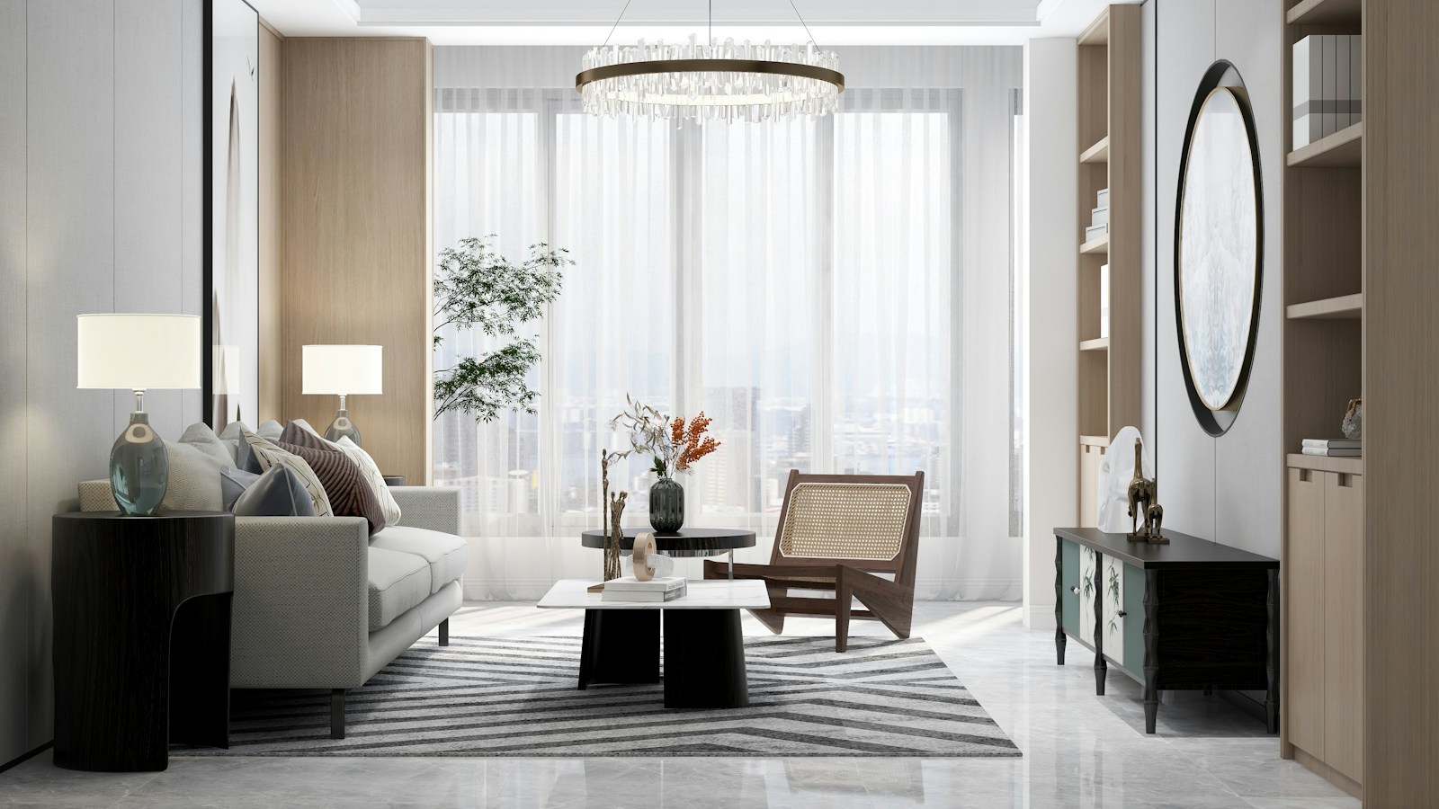 Illustrative furnished home